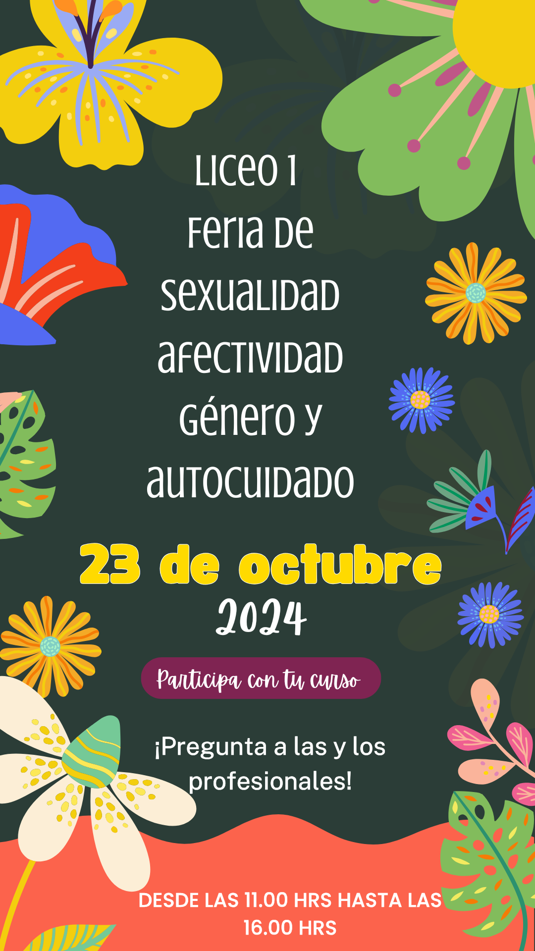 SUSPENDIDA FERIA DE SEXUALIDAD, GÉNERO Y AUTOCUIDADO:  23 de octubre