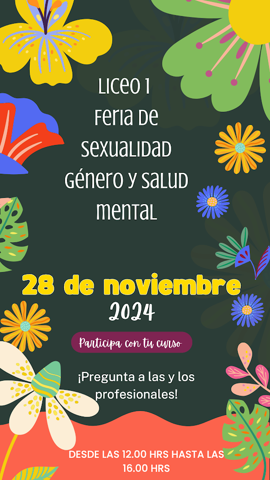 FERIA DE SEXUALIDAD, GÉNERO, SALUD MENTAL Y AUTOCUIDADO